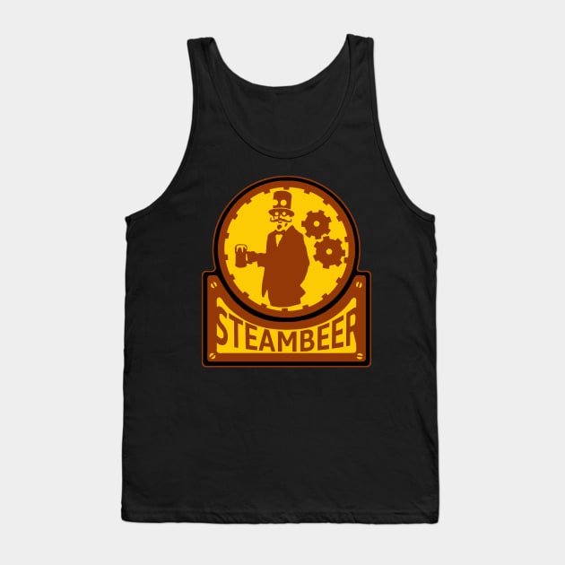 Gears and Beer Tank Top by otherrace